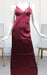 Maroon Satin House Coat Set. Soft Silky Satin | Laces and Frills - Laces and Frills