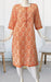 Orange Motif Jaipuri Cotton Kurti. Pure Versatile Cotton. | Laces and Frills - Laces and Frills