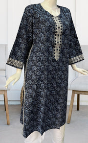 Blue Garden Jaipuri Cotton Kurti. Pure Versatile Cotton. | Laces and Frills - Laces and Frills