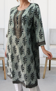 Blue Garden Jaipuri Cotton Kurti. Pure Versatile Cotton. | Laces and Frills - Laces and Frills