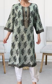 Blue Garden Jaipuri Cotton Kurti. Pure Versatile Cotton. | Laces and Frills - Laces and Frills