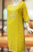 Yellow Jaipuri Cotton Embroidery Kurti. Pure Versatile Cotton. | Laces and Frills - Laces and Frills
