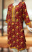 Red/Yellow Flora Jaipuri Cotton Kurti. Pure Versatile Cotton. | Laces and Frills - Laces and Frills