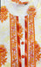 White/Orange Floral Jaipuri Cotton Kurti. Pure Versatile Cotton. | Laces and Frills - Laces and Frills