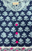 Light Blue/Navy Blue Floral Jaipuri Cotton Kurti. Pure Versatile Cotton. | Laces and Frills - Laces and Frills
