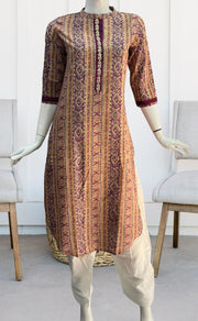 Purple Garden Jaipuri Cotton Kurti. Pure Versatile Cotton. | Laces and Frills - Laces and Frills