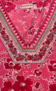 Pink Floral Jaipuri Cotton Kurti. Pure Versatile Cotton. | Laces and Frills