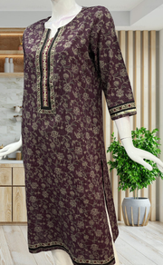 Violet Garden Jaipuri Cotton Kurti. Pure Versatile Cotton. | Laces and Frills - Laces and Frills