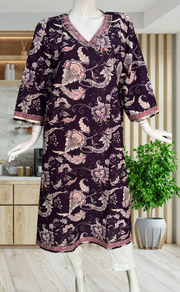Violet Garden Jaipuri Cotton Kurti. Pure Versatile Cotton. | Laces and Frills - Laces and Frills