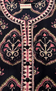 Brown Ethnic Print Jaipuri Cotton Kurti. Pure Versatile Cotton. | Laces and Frills - Laces and Frills