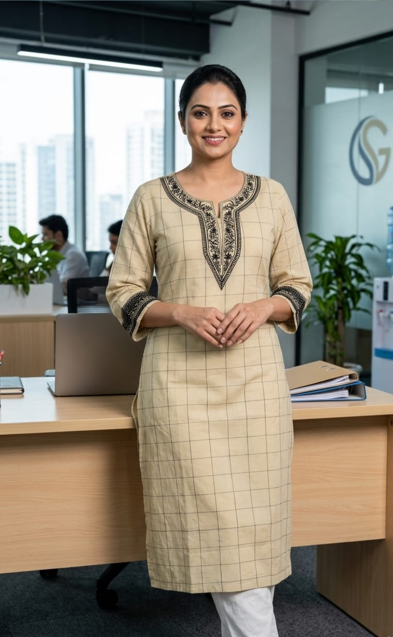 Black Flora Jaipuri Cotton Kurti. Pure Versatile Cotton. | Laces and Frills