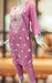 Baby Pink Machine Chikankari Kurti Set. Flowy Rayon Fabric. | Laces and Frills - Laces and Frills