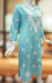 Sky Blue Chikankari Kurti. Flowy Rayon Fabric. | Laces and Frills - Laces and Frills