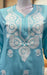 Sky Blue Chikankari Kurti. Flowy Rayon Fabric. | Laces and Frills - Laces and Frills