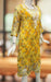 Yellow Chikankari Kurti. Kota Doria Fabric. | Laces and Frills - Laces and Frills