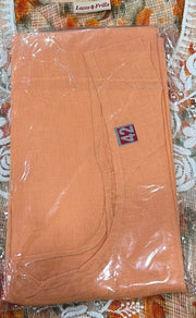 Orange Chikankari Kurti. Kota Doria Fabric. | Laces and Frills - Laces and Frills