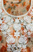 Orange Chikankari Kurti. Kota Doria Fabric. | Laces and Frills - Laces and Frills
