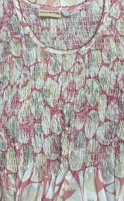 Baby Pink Smocking Soft Cotton Nighty. Soft Breathable Fabric | Laces and Frills