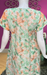 Green/Orange Floral Smocking Soft Cotton Nighty. Soft Breathable Fabric | Laces and Frills