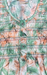 Green/Orange Floral Smocking Soft Cotton Nighty. Soft Breathable Fabric | Laces and Frills
