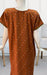 Brown Dots Spun Free Size Nighty. Flowy Spun Fabric | Laces and Frills - Laces and Frills
