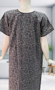 Navy Blue Garden Spun Nighty. Flowy Spun Fabric | Laces and Frills - Laces and Frills