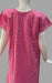 Pink Motif Pure Cotton Free Size Nighty . Pure Durable Cotton | Laces and Frills - Laces and Frills