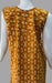 Yellow Abstract Pure Cotton Sleeveless Free Size Nighty . Pure Durable Cotton | Laces and Frills - Laces and Frills