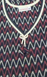 Black Abstract Sleeveless Pure Cotton Nighty. Pure Durable Cotton | Laces and Frills - Laces and Frills