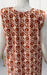 Peach Floral Pure Cotton Sleeveless XXL Nighty . Pure Durable Cotton | Laces and Frills - Laces and Frills