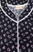 Navy Blue Floral Pure Cotton XXL Nighty . Pure Durable Cotton | Laces and Frills - Laces and Frills