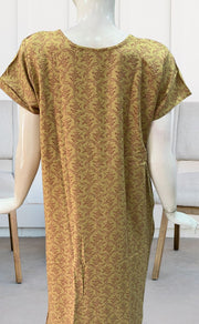 Yellow Garden Spun Nighty. Pure Durable Cotton | Laces and Frills - Laces and Frills