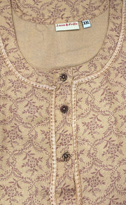 Peach Garden Spun Nighty. Pure Durable Cotton | Laces and Frills - Laces and Frills