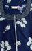 Navy Blue Floral Spun Nighty. Flowy Spun Fabric | Laces and Frills - Laces and Frills