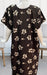 Brown Floral Spun Nighty. Flowy Spun Fabric | Laces and Frills - Laces and Frills