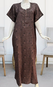 Pink Flora Spun Nighty. Flowy Spun Fabric | Laces and Frills - Laces and Frills