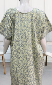 Light Blue Garden Pure Cotton Nighty. Pure Durable Cotton | Laces and Frills - Laces and Frills