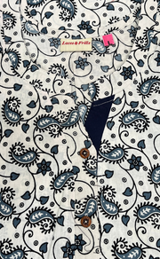 White/Grey Garden Pure Cotton Nighty. Pure Durable Cotton | Laces and Frills