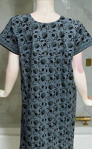 Grey Garden Pure Cotton Nighty. Pure Durable Cotton | Laces and Frills