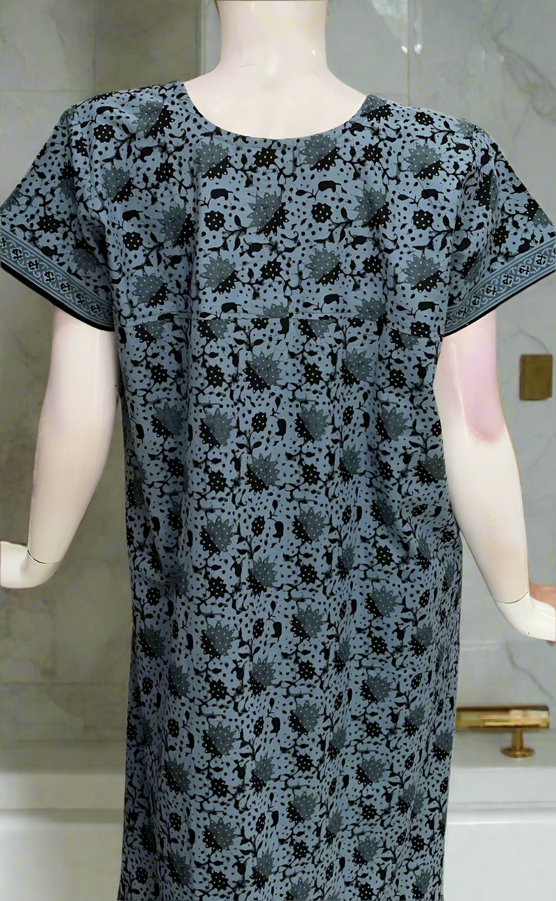 Grey Garden Pure Cotton Nighty. Pure Durable Cotton | Laces and Frills