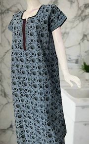Grey Garden Pure Cotton Nighty. Pure Durable Cotton | Laces and Frills