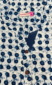 Blue Dots Pure Cotton Nighty. Pure Durable Cotton | Laces and Frills