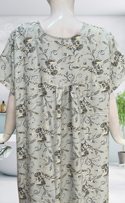 Light Sea Green Garden Spun  Nighty. Flowy Spun Fabric | Laces and Frills
