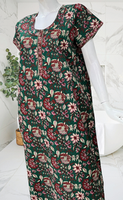 Green Garden Pure Cotton Nighty. Pure Durable Cotton | Laces and Frills