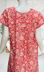 Peach Garden Pure Cotton Nighty. Pure Durable Cotton | Laces and Frills