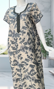 Grey Garden Spun Nighty. Flowy Spun Fabric | Laces and Frills - Laces and Frills