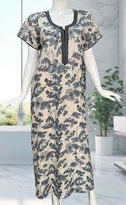 Grey Garden Spun Nighty. Flowy Spun Fabric | Laces and Frills - Laces and Frills