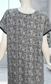 Navy Blue Garden Spun Nighty. Flowy Spun Fabric | Laces and Frills