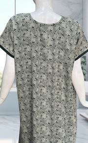 Green Garden Spun Nighty. Flowy Spun Fabric | Laces and Frills