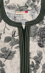 Green Garden Spun Nighty. Flowy Spun Fabric | Laces and Frills